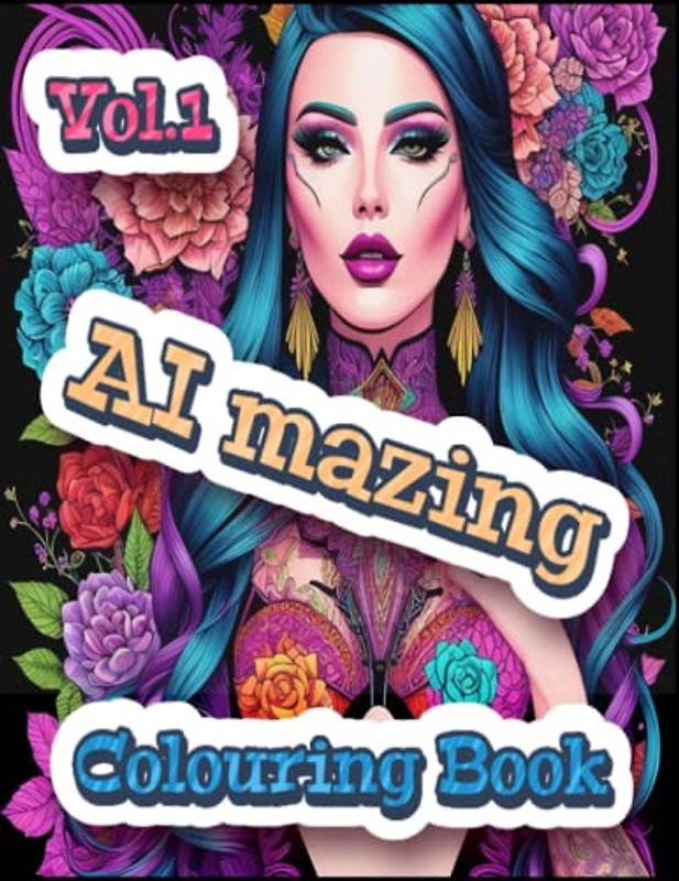 AI Mazing Volume 1 Colouring Book: Pretty