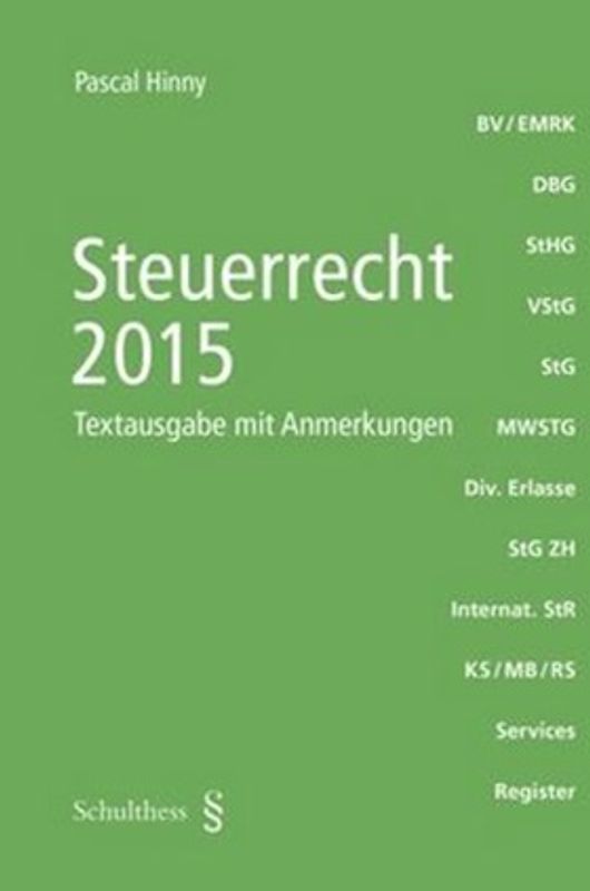 Steuerrecht 2015 (PrintPlu§)