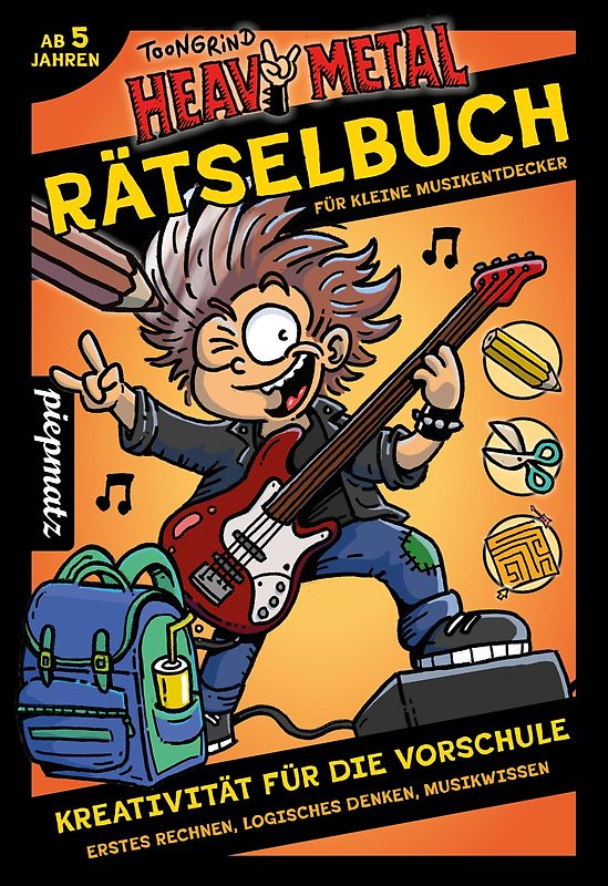 Heavy Metal Rätselbuch für kleine Musikentdecker (ab 5 Jahren)
