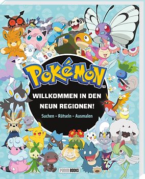 Pokémon: Willkommen in den neun Regionen! - Suchen - Rätseln - Ausmalen