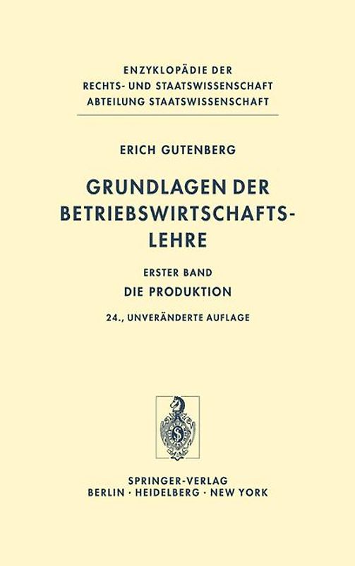 Grundlagen der Betriebswirtschaftslehre