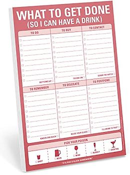 Knock Knock What to Get Done (So I Can Have A Drink) Pad