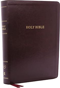 KJV Holy Bible, Super Giant Print Reference Bible, Deluxe Burgundy Leathersoft, 43,000 Cross References, Red Letter, Comfort Print: King James Version