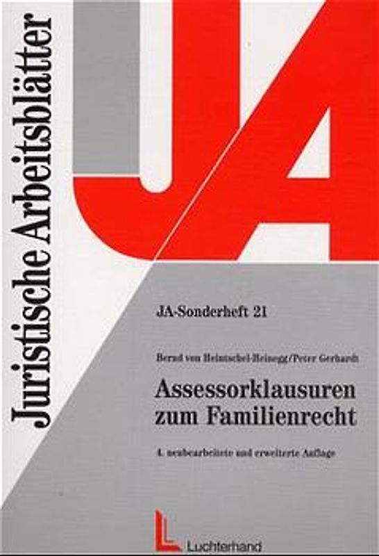 Assessorklausuren zum Familienrecht