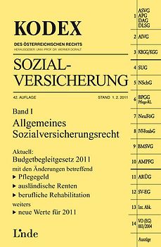 KODEX Sozialversicherung, Band I
