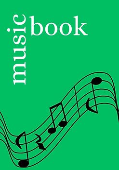 Music Book: DIN A4 Staff Book | 100 Pages with 12 Staves / Systems per Sheet | Paper 90g/m²