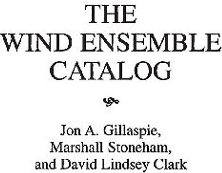 The Wind Ensemble Catalog