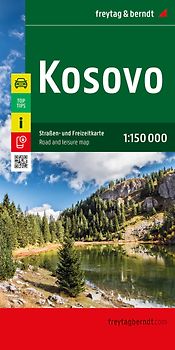 freytag & berndt Straßenkarte Kosovo 1:150.000