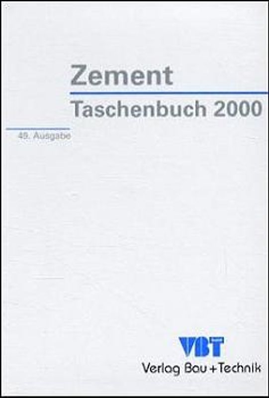 Zement-Taschenbuch 2000