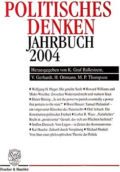 Politisches Denken. Jahrbuch 2004.