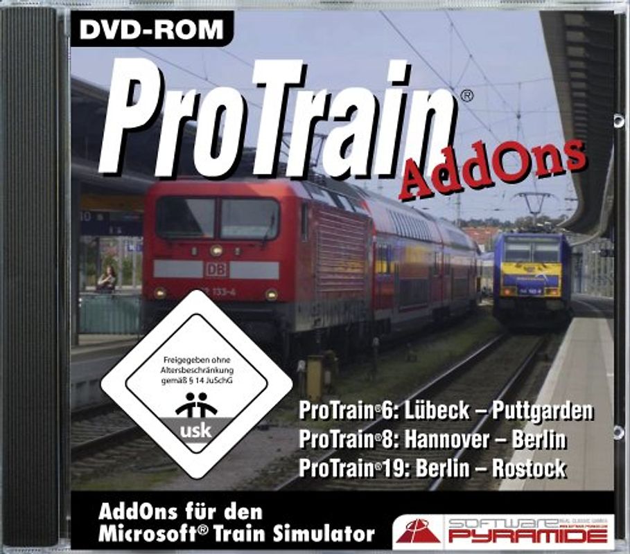Trainsimulator MS AddOn's Teil 6,8 und 19 PC Spiele