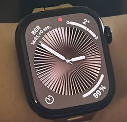 Image client pour Apple Watch Series 10 42 mm Boîtier aluminium noir de jais [Wi-Fi + Cellulaire]