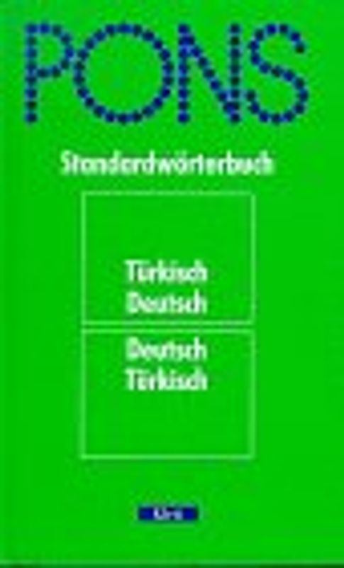 PONS Standardwörterbuch Türkisch. Türkisch-Deutsch /Deutsch-Türkisch