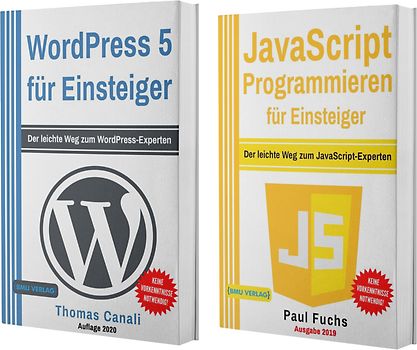 WordPress 5 für Einsteiger +JavaScript Programmieren für Einsteiger (Taschenbuch)