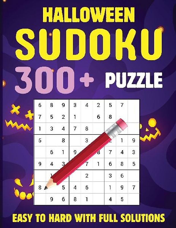 Halloween Sudoku for Kids - Easy, Medium, Hard Sudoku Puzzle for Kids