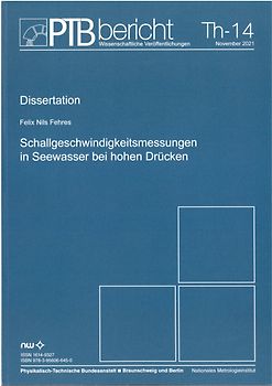 Schallgeschwindigkeitsmessungen in Seewasser bei hohen Drücken