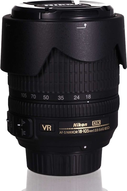 Nikon AF-S DX NIKKOR 18-105 mm F3.5-5.6 ED G VR DX 67 mm Objectif (adapté à Nikon F) noir