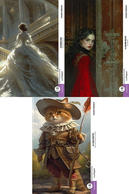 Französische Märchen (3 Bücher + Audio-Online) - Frank-Lesemethode - Kommentierte zweisprachige Ausgabe Französisch-Deutsch