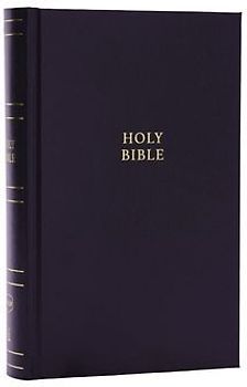NKJV Personal Size Large Print Bible with 43,000 Cross References, Black Hardcover, Red Letter, Comfort Print