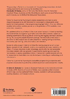 Python for Experimental Psychologists