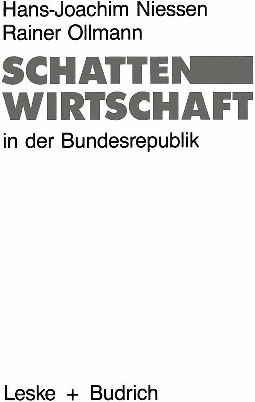 Schattenwirtschaft in der Bundesrepublik