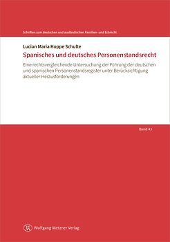 Spanisches und deutsches Personenstandsrecht
