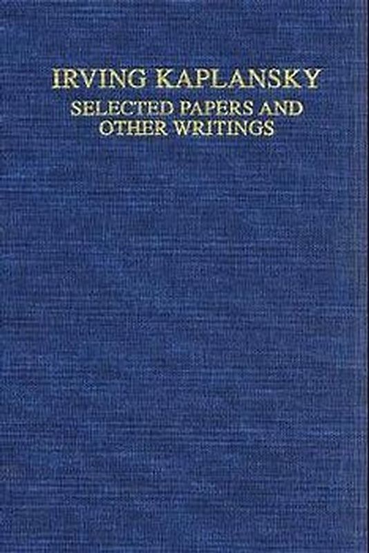 Selected Papers and Other Writings
