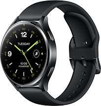 Xiaomi Watch 2 46 mm noir et bracelet en silicone noir [Wi-Fi]