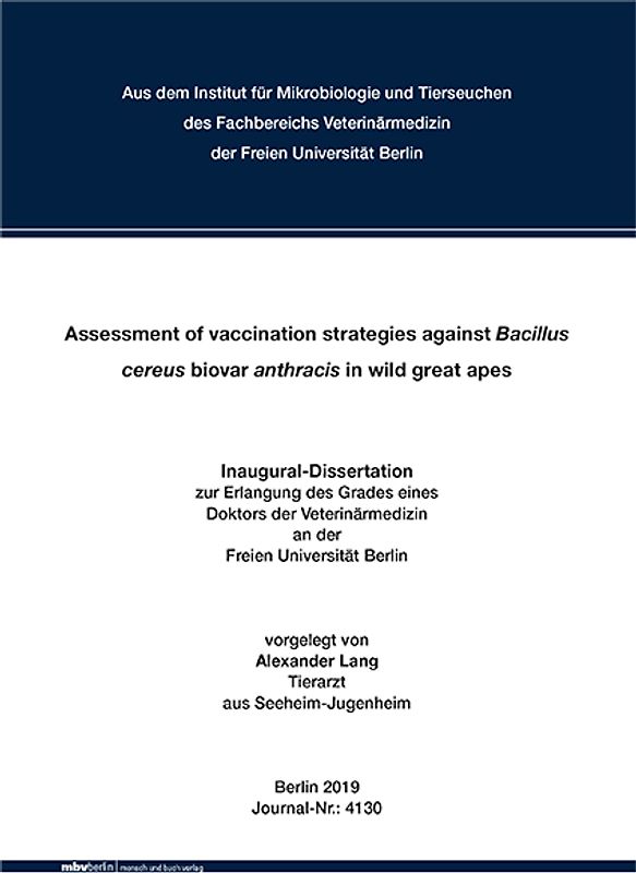 Assessment of vaccination strategies against Bacillus cereus biovar anthracis in wild great apes