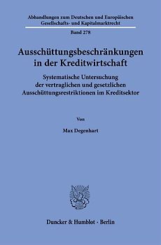 Ausschüttungsbeschränkungen in der Kreditwirtschaft