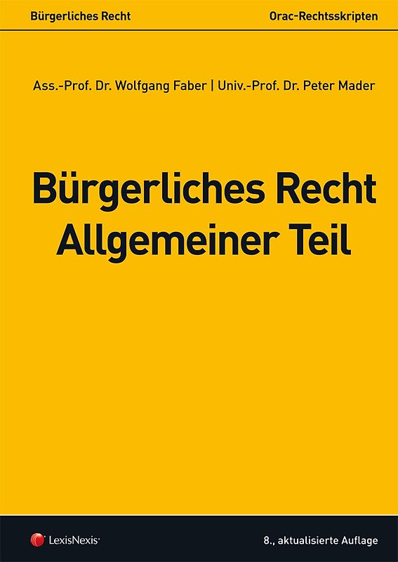 Bürgerliches Recht - Allgemeiner Teil