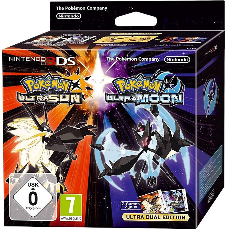 Pokémon Ultrasonne & Ultramond [Ultra Dual Edition inkl. Steelbook] Nintendo 3DS