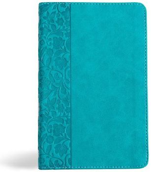 NASB Personal Size Bible, Teal Leathertouch