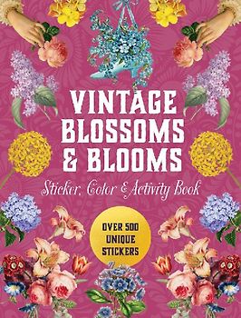 Vintage Blossoms and Blooms Sticker, Color & Activity Book