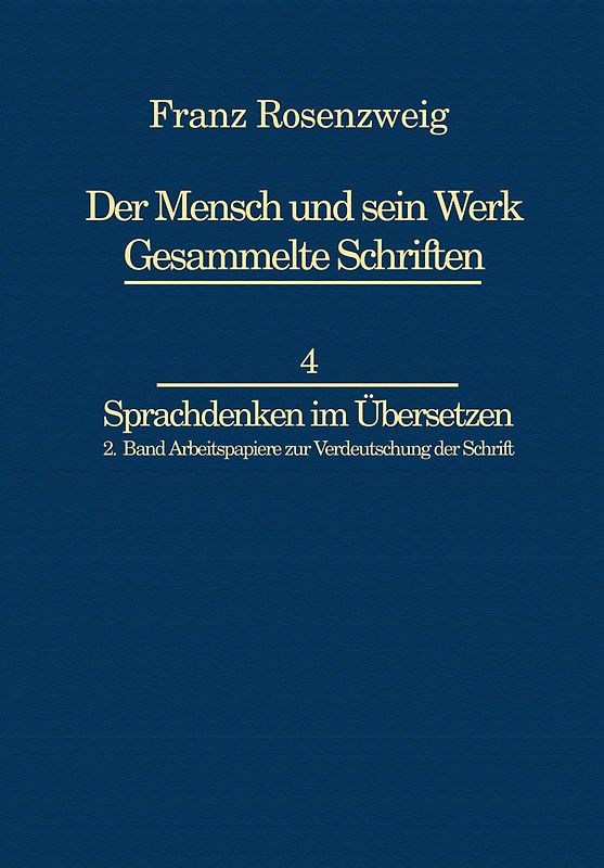 Franz Rosenzweig Sprachdenken