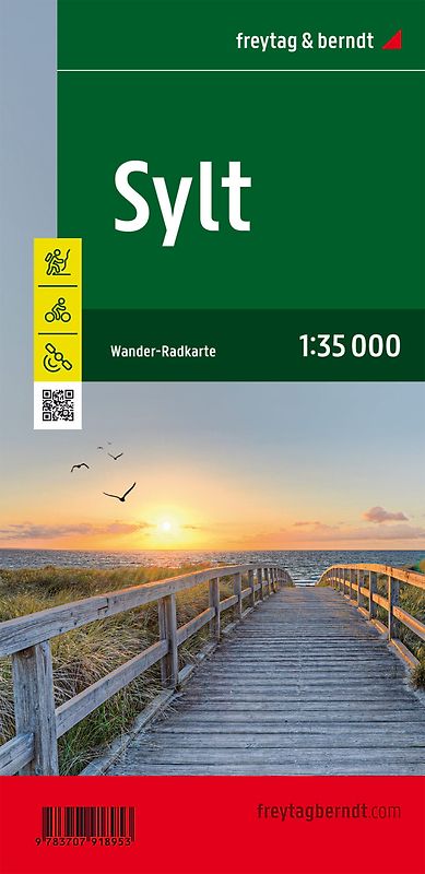 Sylt, Wander-, Rad- und Freizeitkarte 1:35.000, freytag & berndt, WKD 3759B, mit Infoguide