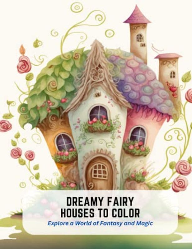 Dreamy Fairy Houses to Color: Explore a World of Fantasy and Magic