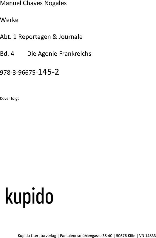 Die Agonie Frankreichs