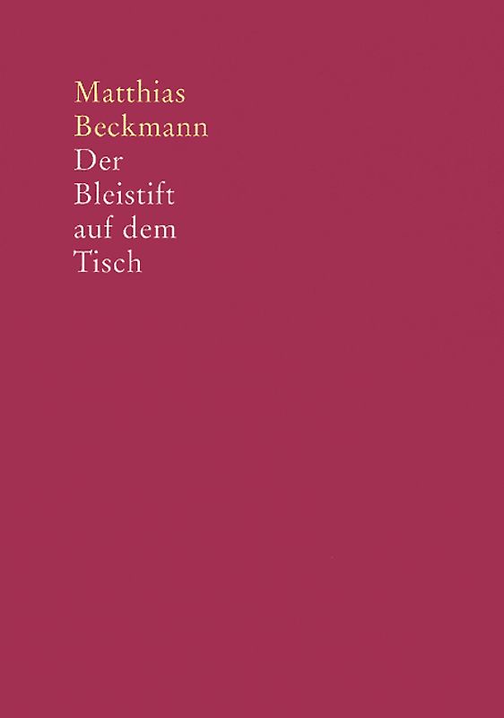 Der Bleistift auf dem Tisch