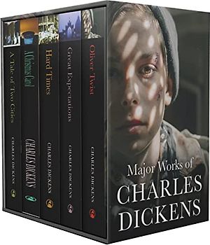 Major Works of Charles Dickens 5 Books Collection Boxed Set (Great Expectations, A Tale of Two Cities, A Christmas Carol, Hard Times & Oliver Twist)