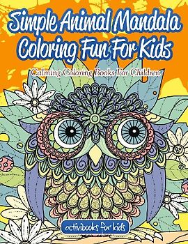Simple Animal Mandala Coloring Fun For Kids