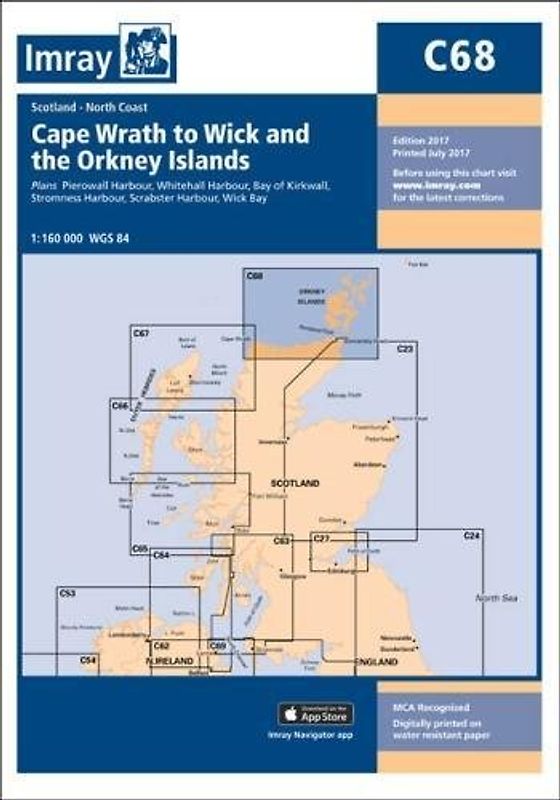 C68 Cape Wrath to Wick and the Orkney Islands, Imray Chart