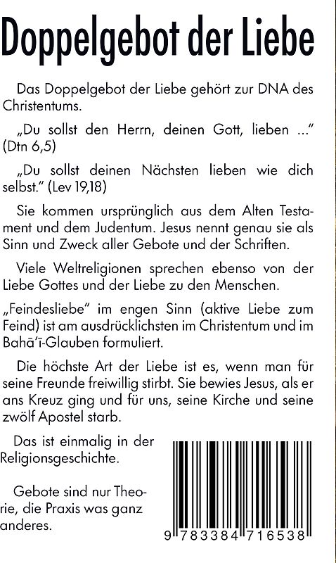 Liebe deinen Gott