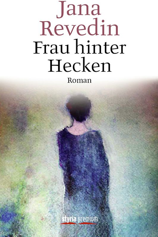 Frau hinter Hecken