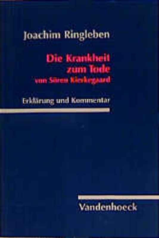 Die Krankheit zum Tode von Sören Kierkegaard. Erklärung und Kommentar