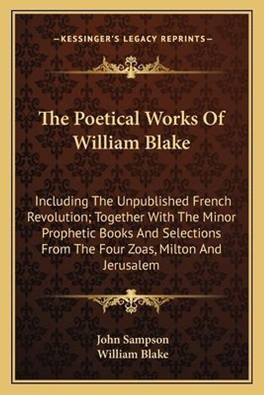 The Poetical Works Of William Blake