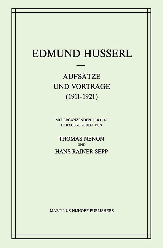 Aufsätze und Vorträge (1911–1921)