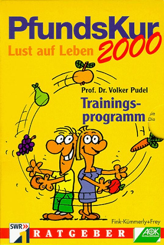 PfundsKur-Kochbuch Grundrezepte. - Braden, Ewald: PfundsKur 2000 - Neue Rezepte. - Pudel, Volker: PfundsKur 2000 - Trainingsprogramm
