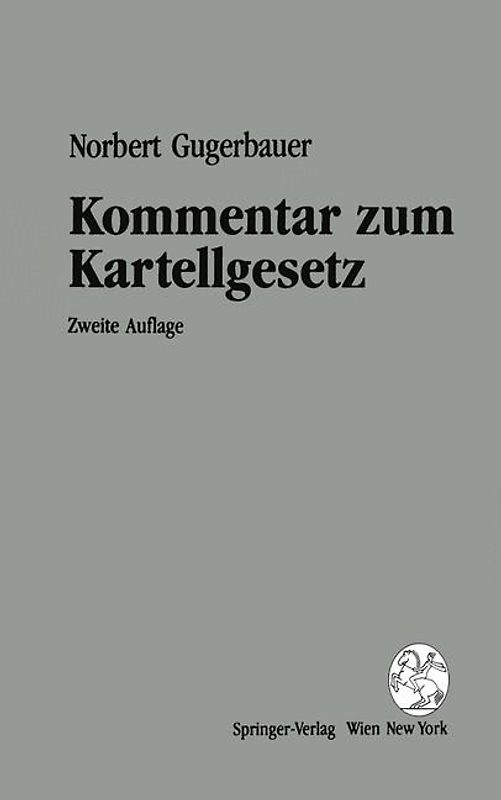 Kommentar zum Kartellgesetz