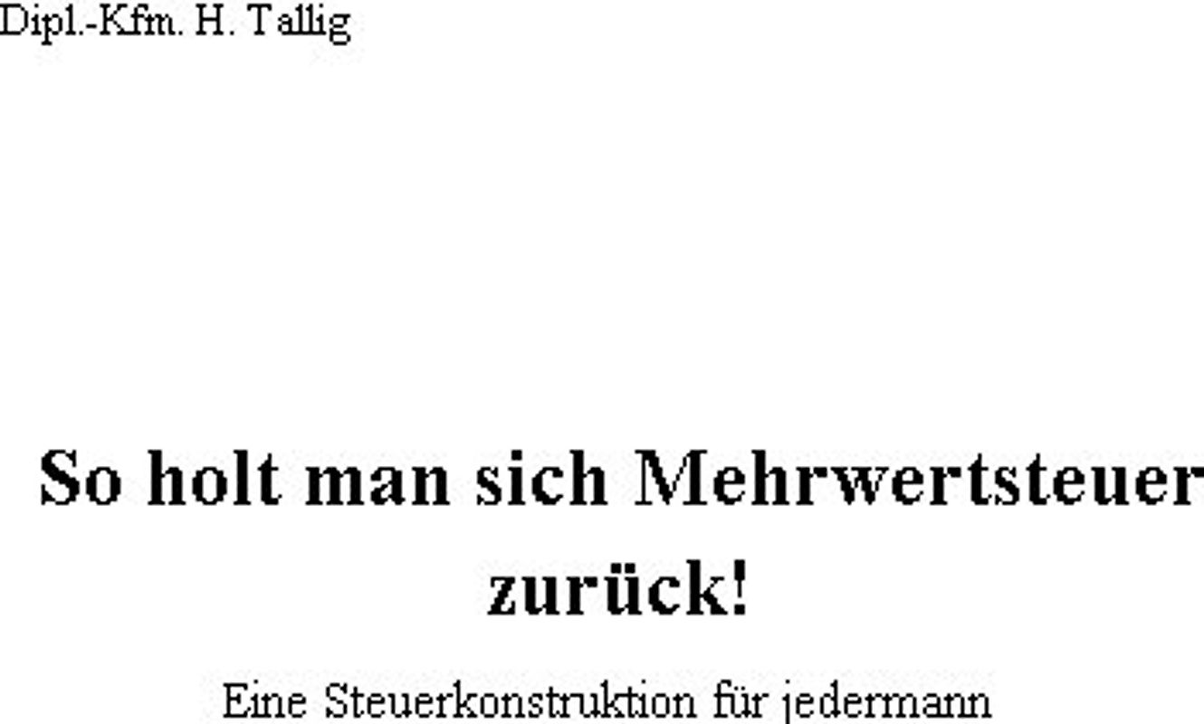 So holt man sich Mehrwertsteuer zurück